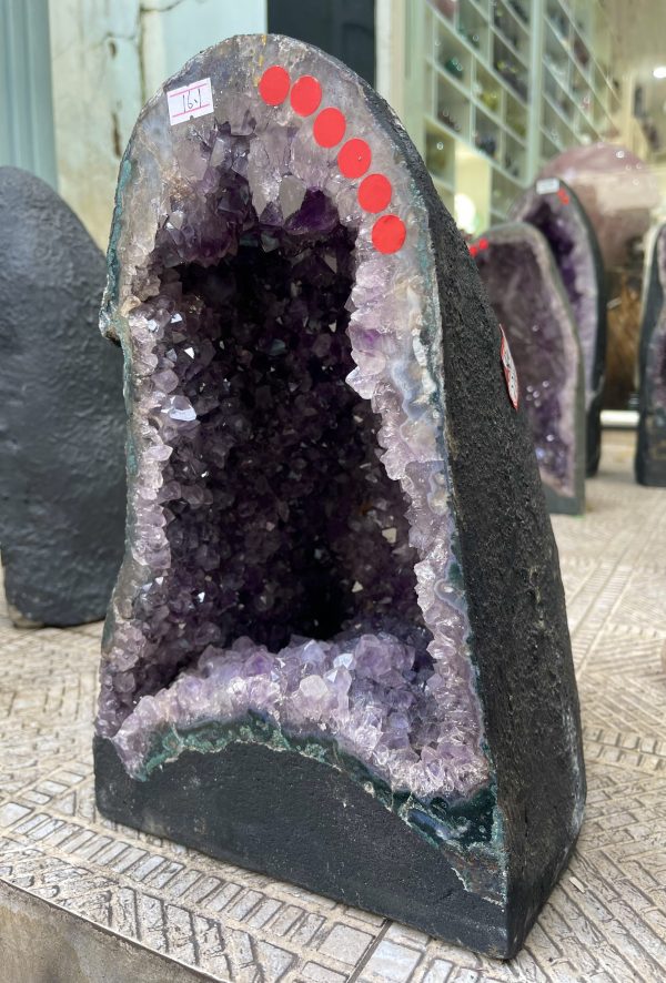 Hốc Thạch Anh Tím – Amethyst Geode (T143), KT: 34x 21CM, KL : 16.1kg