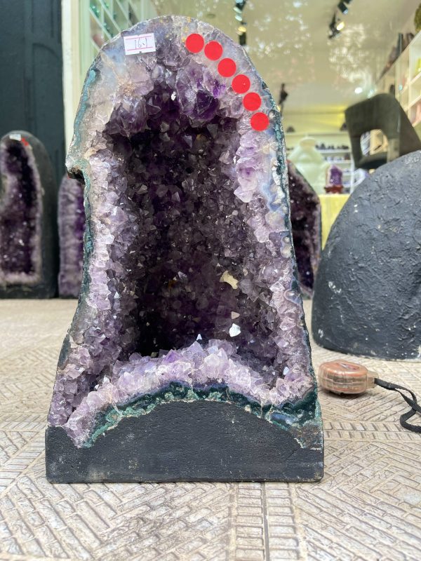 Hốc Thạch Anh Tím – Amethyst Geode (T143), KT: 34x 21CM, KL : 16.1kg