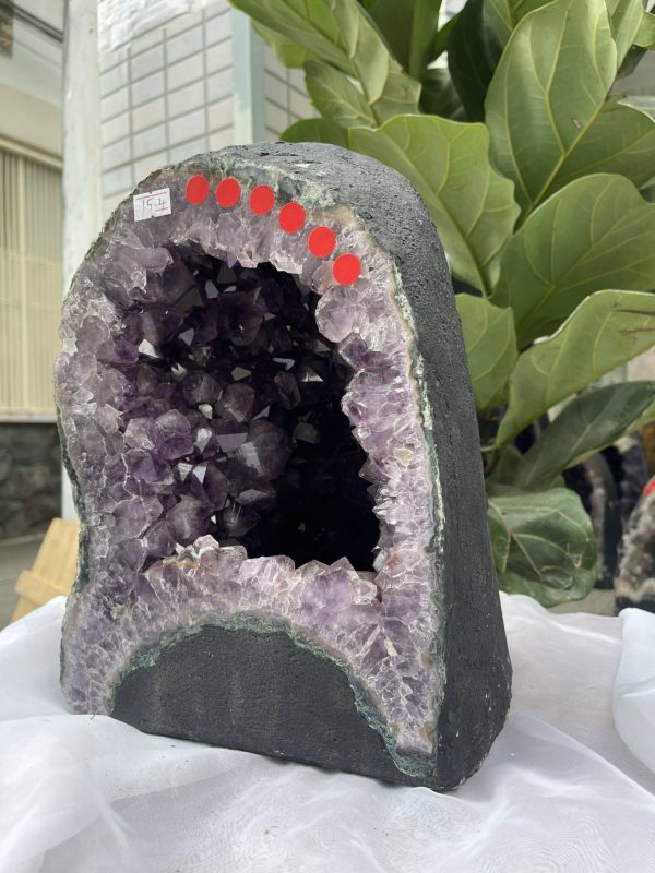 Hốc Thạch Anh Tím - Amethyst Geode (T149), KT: 28 x 21 CM, KL : 15.4kg