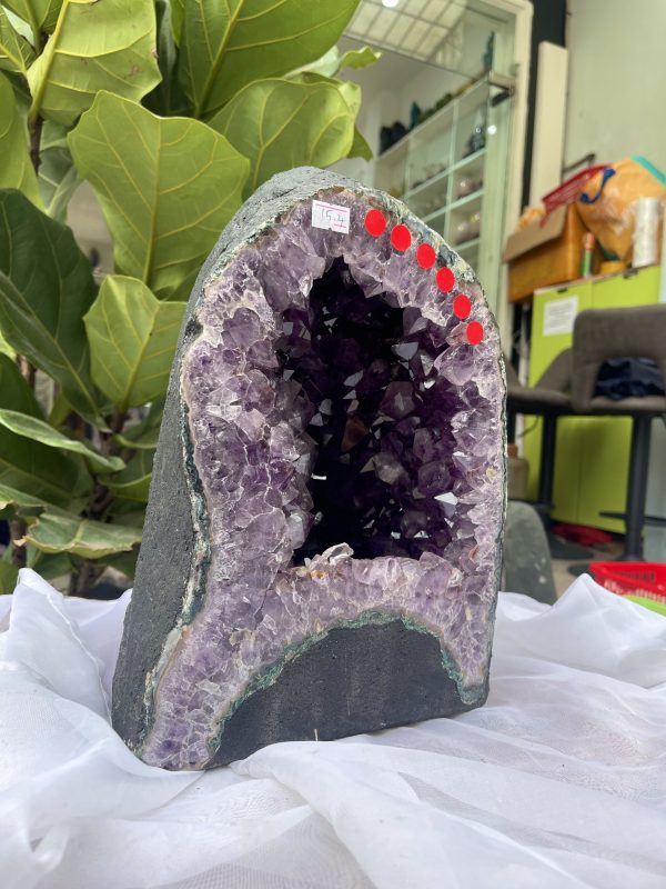 Hốc Thạch Anh Tím - Amethyst Geode (T149), KT: 28 x 21 CM, KL : 15.4kg