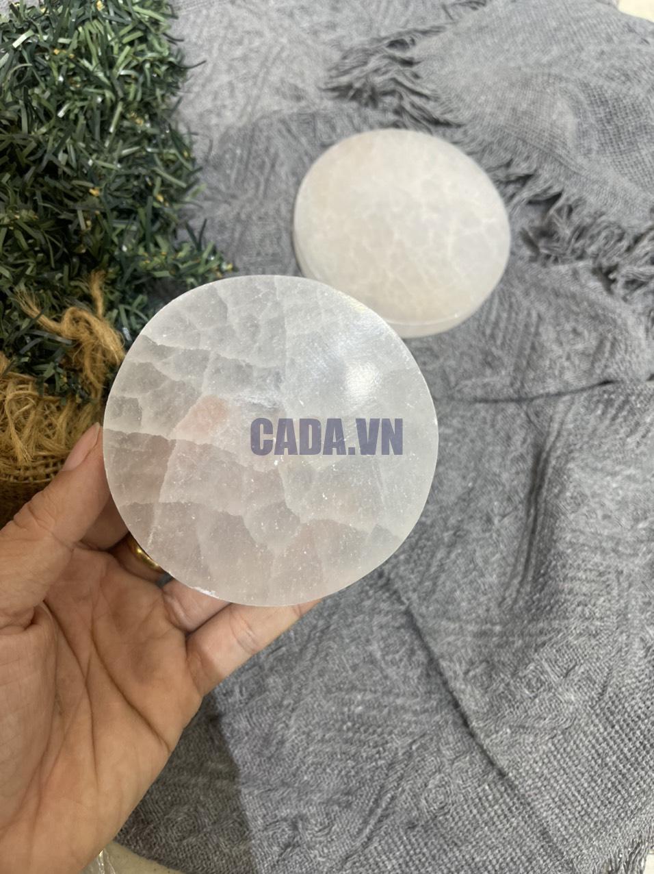 Selenite Circle Charging Plate | Tấm sạc Selenite hình tròn | CADA DECOR