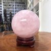 Bi cầu Thạch Anh Hồng – Rose Quartz Sphere (BH117), ĐK: 11,15 CM, KL: 1,93 KG