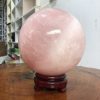 Bi cầu Thạch Anh Hồng – Rose Quartz Sphere (BH134), ĐK: 14,97 CM, KL: 4,37 KG