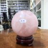 Bi cầu Thạch Anh Hồng – Rose Quartz Sphere (BH116), ĐK: 11,15 CM, KL: 1,89 KG