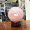 Bi cầu Thạch Anh Hồng – Rose Quartz Sphere (BH125), ĐK: 11,15CM, KL: 1,84 KG