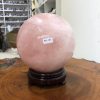 Bi cầu Thạch Anh Hồng – Rose Quartz Sphere (BH135), ĐK: 15,61 CM, KL: 5,07 KG