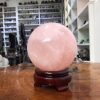 Bi cầu Thạch Anh Hồng – Rose Quartz Sphere (BH113), ĐK: 31 CM, KL: 1,295 KG