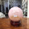 Bi cầu Thạch Anh Hồng – Rose Quartz Sphere (BH121), ĐK: 10,51 CM, KL: 1,575 KG