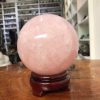 Bi cầu Thạch Anh Hồng – Rose Quartz Sphere (BH116), ĐK: 11,15 CM, KL: 1,89 KG