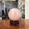 Bi cầu Thạch Anh Hồng – Rose Quartz Sphere (BH113), ĐK: 31 CM, KL: 1,295 KG