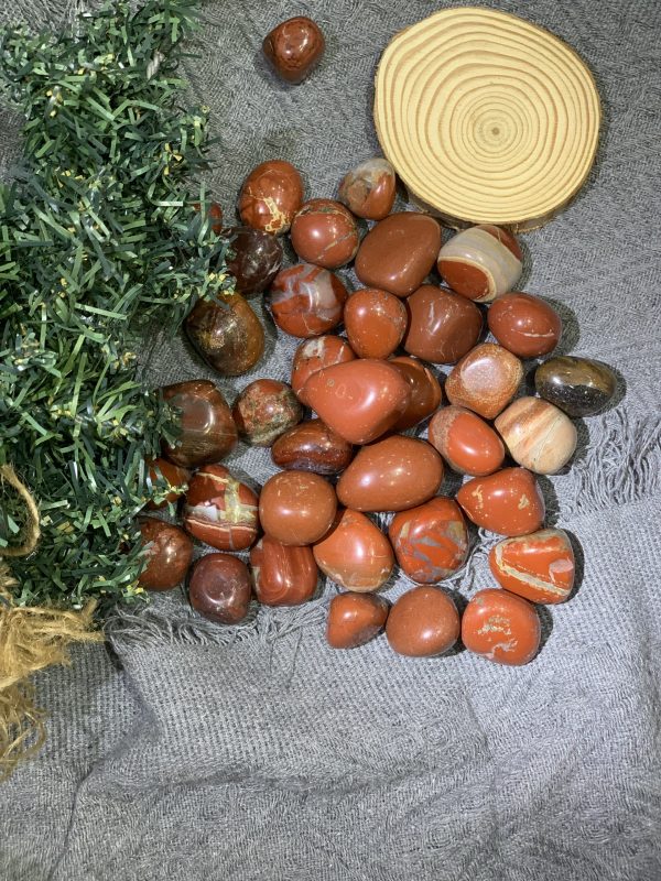 Ngọc bích đỏ | Tumble red jasper | Đá trang trí, sưu tầm, healing | CADA DECOR