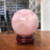 Bi cầu Thạch Anh Hồng – Rose Quartz Sphere (BH125), ĐK: 11,15CM, KL: 1,84 KG