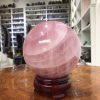 Bi cầu Thạch Anh Hồng – Rose Quartz Sphere (BH126), ĐK: 11,46 CM, KL: 2,06KG