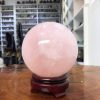 Bi cầu Thạch Anh Hồng – Rose Quartz Sphere (BH157), ĐK: 10,83 CM, KL: 1,75 KG