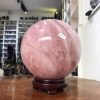 Bi cầu Thạch Anh Hồng – Rose Quartz Sphere (BH127), ĐK: 19,75 CM, KL: 9,8 KG