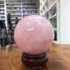 Bi cầu Thạch Anh Hồng – Rose Quartz Sphere (BH122), ĐK: 11,15 CM, KL: 1,795 KG