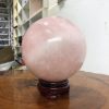 Bi cầu Thạch Anh Hồng – Rose Quartz Sphere (BH134), ĐK: 14,97 CM, KL: 4,37 KG