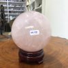 Bi cầu Thạch Anh Hồng – Rose Quartz Sphere (BH150), ĐK: 11,15 CM, KL: 1,855 KG