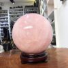 Bi cầu Thạch Anh Hồng – Rose Quartz Sphere (BH133), ĐK: 16,24 CM, KL: 5,74 KG