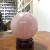 Bi cầu Thạch Anh Hồng – Rose Quartz Sphere (BH154), ĐK: 11,46 CM, KL: 2,02 KG