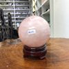 Bi cầu Thạch Anh Hồng – Rose Quartz Sphere (BH113), ĐK: 31 CM, KL: 1,295 KG