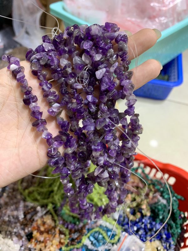 Dây chip Thạch Anh Tím bông - Dream Amethyst | CADA DECOR