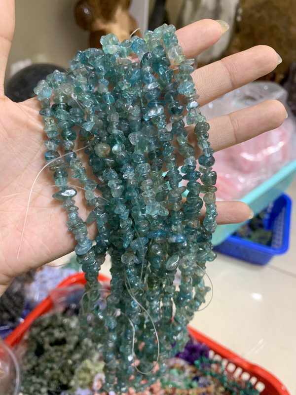 Dây chip Transparent Blue Apatite | CADA DECOR