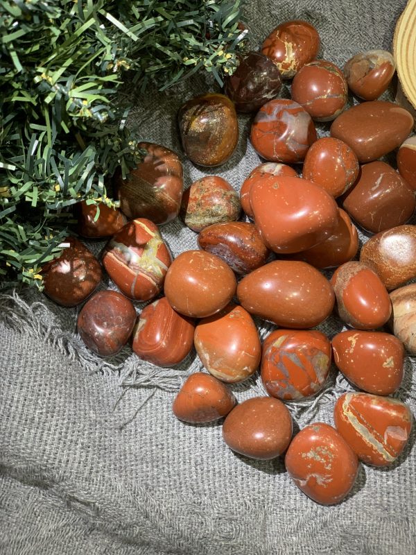 Ngọc bích đỏ | Tumble red jasper | Đá trang trí, sưu tầm, healing | CADA DECOR