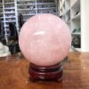 Bi cầu Thạch Anh Hồng – Rose Quartz Sphere (BH116), ĐK: 11,15 CM, KL: 1,89 KG