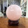 Bi cầu Thạch Anh Hồng – Rose Quartz Sphere (BH155), ĐK: 10,83 CM, KL: 1,725 KG