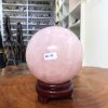 Bi cầu Thạch Anh Hồng – Rose Quartz Sphere (BH117), ĐK: 11,15 CM, KL: 1,93 KG