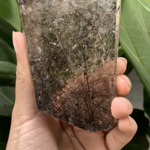 Freeform Thạch anh tóc | Black rutilated quartz | Đá trang trí, sưu tầm, healing | CADA DECOR