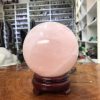 Bi cầu Thạch Anh Hồng – Rose Quartz Sphere (BH155), ĐK: 10,83 CM, KL: 1,725 KG