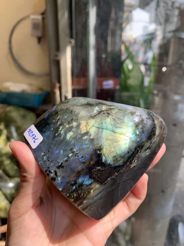 ĐÁ XÀ CỪ - HẮC NGUYỆT QUANG - Labradorite (XC176) - KL: 0,710KG