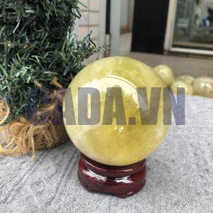 Bi Cầu Thạch Anh Vàng – Citrine Sphere (BV79) - KL: 0,695 KG - ĐK: 7,96 CM