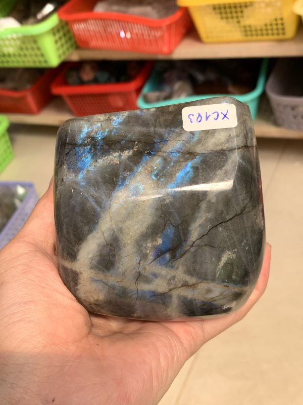 ĐÁ XÀ CỪ - HẮC NGUYỆT QUANG - Labradorite (XC183) - KL: 0,802KG