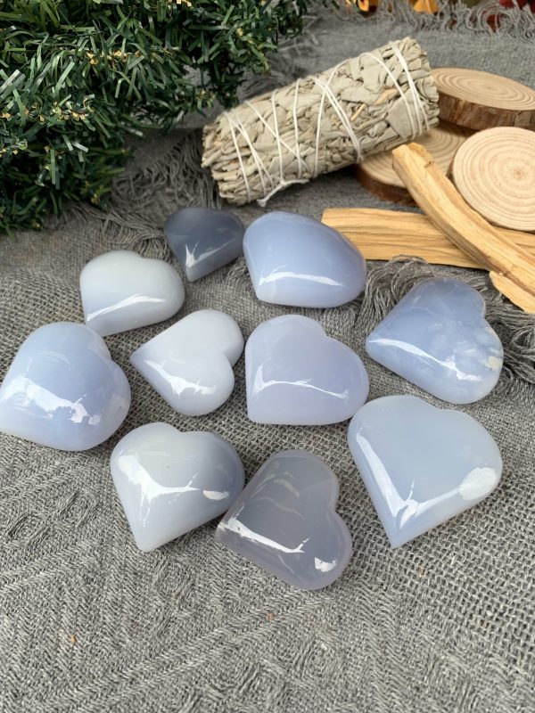 Trái tim Chalcedony | Đá trang trí, sưu tầm, healing | CADA DECOR