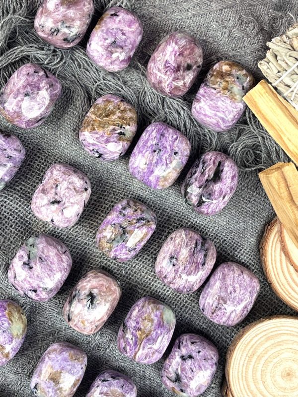 Tumble mắt rồng - Charoite | Đá trang trí, sưu tầm, healing | CADA DECOR