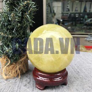 Bi Cầu Thạch Anh Vàng – Citrine Sphere (BV91) - KL: 1,33 KG - ĐK: 9,87 CM