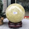 Bi Cầu Thạch Anh Vàng – Citrine Sphere (BV87) – KL: 3,845 KG – ĐK: 14,08 CM