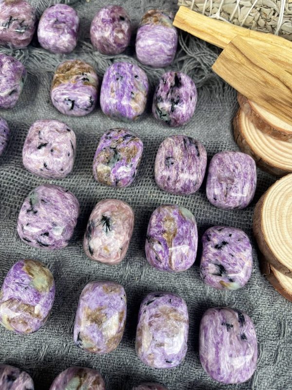 Tumble mắt rồng - Charoite | Đá trang trí, sưu tầm, healing | CADA DECOR