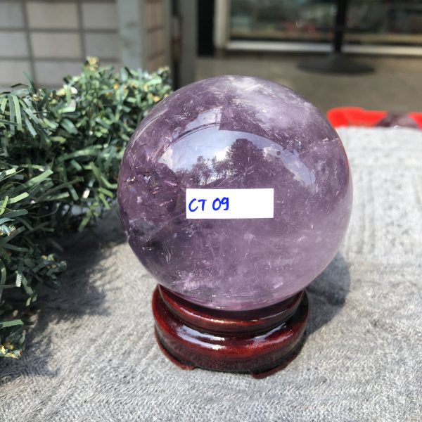 BI CẦU THẠCH ANH TÍM (CT09) - ĐK: 7,32 CM - KL: 540,1 GRAM