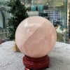 Bi cầu Thạch Anh Hồng – Rose Quartz Sphere (BH166), ĐK: 11,15CM, KL: 1,86KG