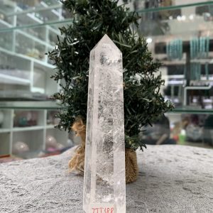 Trụ Thạch Anh Trắng trong – Clear Quartz Point, KL: 0,185 KG (TTT188)