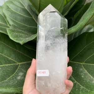 Trụ Thạch Anh Trắng trong – Clear Quartz Point, KL: 0,58 KG (TTT199)