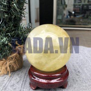 Bi Cầu Thạch Anh Vàng – Citrine Sphere (BV89) - KL: 0,82 KG - ĐK: 8,44 CM