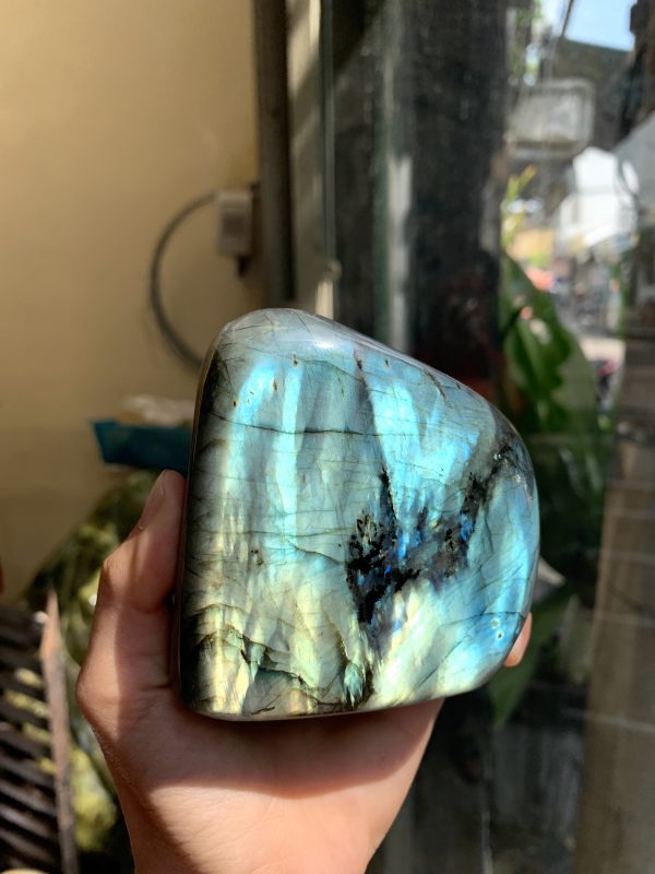 ĐÁ XÀ CỪ - HẮC NGUYỆT QUANG - Labradorite (XC176) - KL: 0,710KG