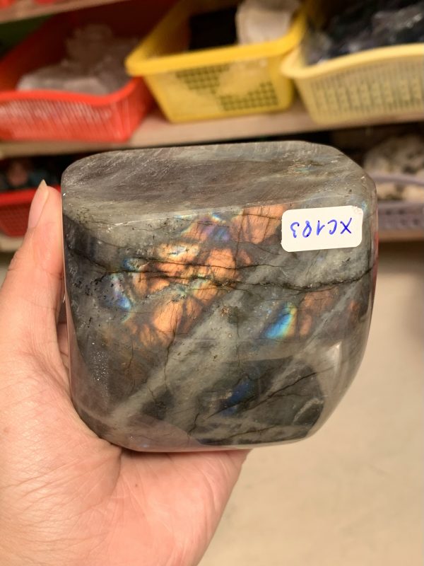 ĐÁ XÀ CỪ - HẮC NGUYỆT QUANG - Labradorite (XC183) - KL: 0,802KG