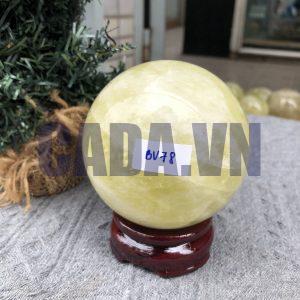 Bi Cầu Thạch Anh Vàng – Citrine Sphere (BV78) - KL: 0,71 KG - ĐK: 8,03 CM