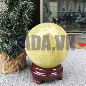 Bi Cầu Thạch Anh Vàng – Citrine Sphere (BV91) - KL: 1,33 KG - ĐK: 9,87 CM